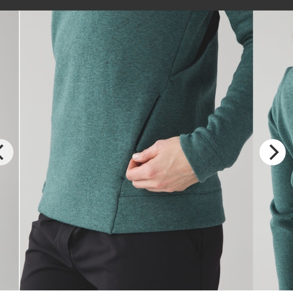 Lululemon &go Endeavor Long Sleeve Heathered Deep Green - Picture 6 of 12